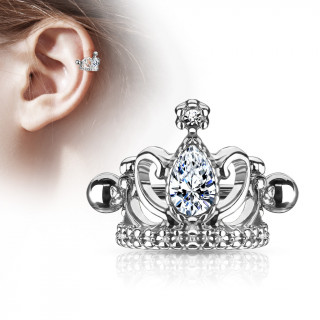 Piercing h�lix � couronne de miss