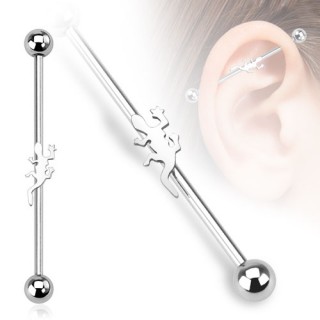 Piercing industriel avec l�zard