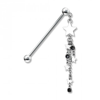 Piercing industriel � cascade d'�toiles