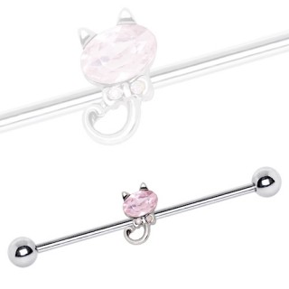 Piercing industriel chat �l�gant