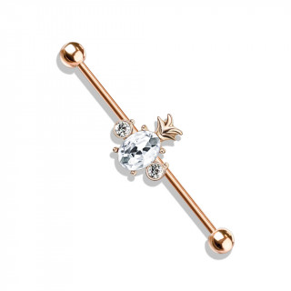 Piercing industriel cuivr� � ananas zirconium