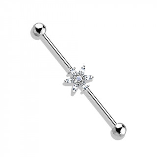Piercing industriel � fleur zirconium �toil�e