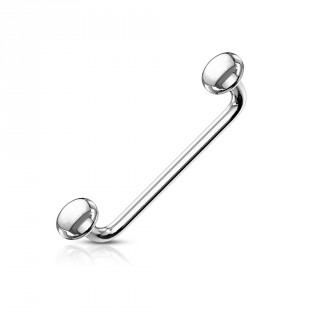 Piercing langue snake eyes acier � disques - angle � 90 degr�s