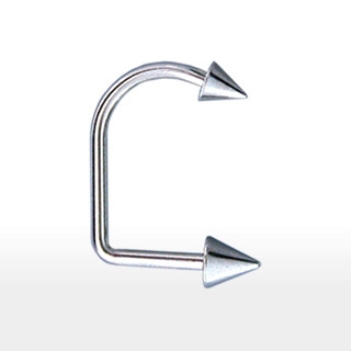 Piercing l�vre Lippy Loop pointes