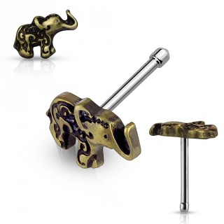 Piercing nez �l�phant - dor� antique