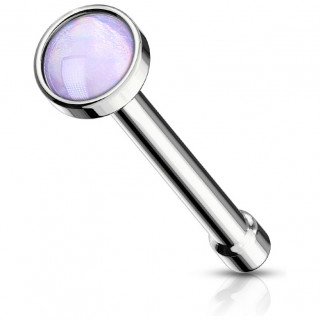 Piercing nez � embout serti epoxy - Pourpre