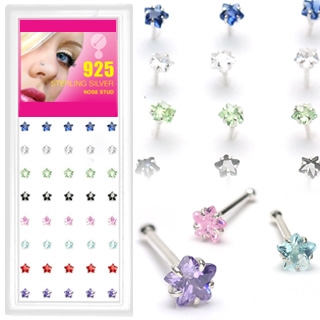 piercing nez �toile en argent