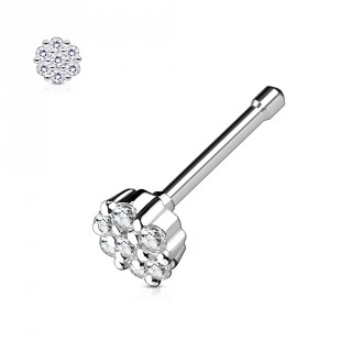 Piercing nez fleur de strass