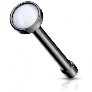 Piercing nez noir � embout serti epoxy