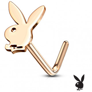 Piercing nez tige L Lapin Playboy (officiel) - Cuivr�