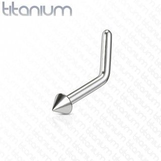 Piercing nez titane en "L" � spike