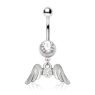 Piercing nombril � �l�gantes ailes d'ange