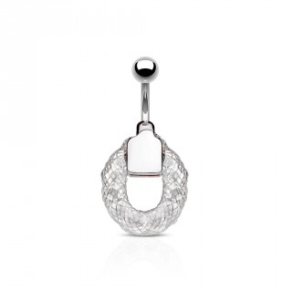 Piercing nombril � cage de cristaux