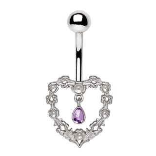 Piercing nombril � coeur m�dieval