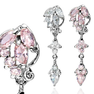 Piercing nombril invers� grappe majestueuse