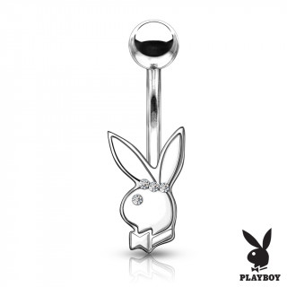 Piercing nombril � lapin Playboy serti (officiel)