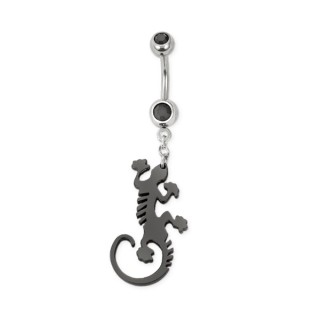Piercing nombril l�zard inspiration Maori