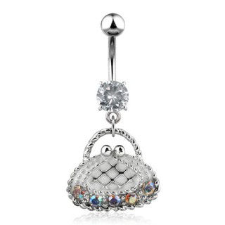 Piercing nombril pendentif sac � main