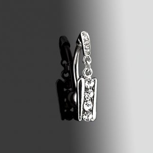 Piercing nombril pendentif stick