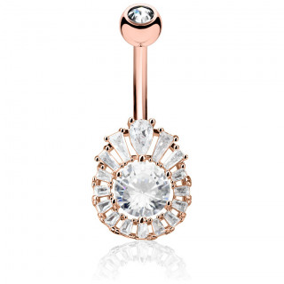 Piercing nombril reine de beaut� - Cuivr�