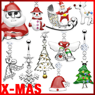 Piercing nombril sp�cial Noel