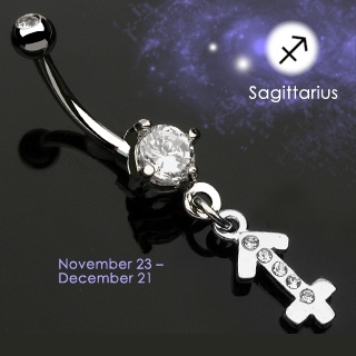 Piercing nombril Zodiac signe Sagittaire