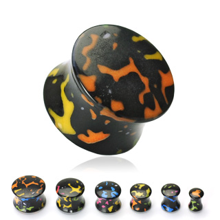 Piercing plug style �claboussures de peinture