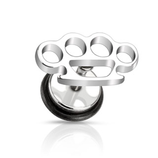 Piercing style faux plug � poing am�ricain