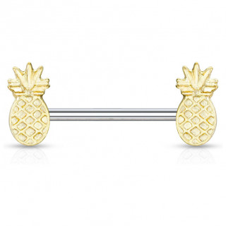 Piercing t�ton � Ananas dor�s