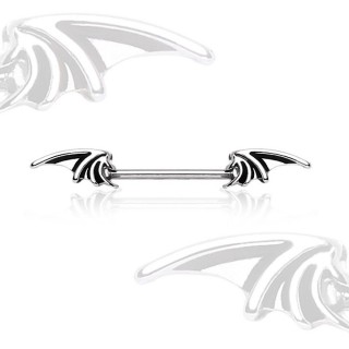 Piercing t�ton � ailes de chauve-souris