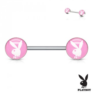 Piercing t�ton � embouts lapin playboy rose