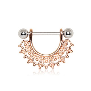 Piercing t�ton � �ventail cuivr�