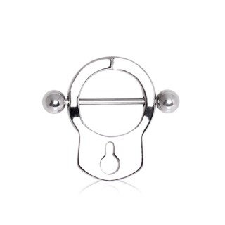 Piercing t�ton menotte policier