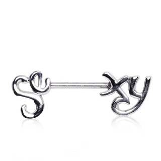 Piercing t�ton mot sexy