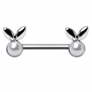 Piercing t�ton perles � oreilles de lapin