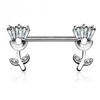 Piercing t�ton � tulipes serties