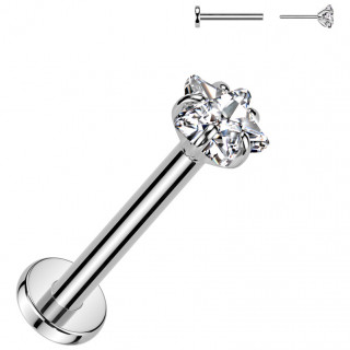 Piercing Titane �toile griff�e � tige push-in (oreille, nostril)