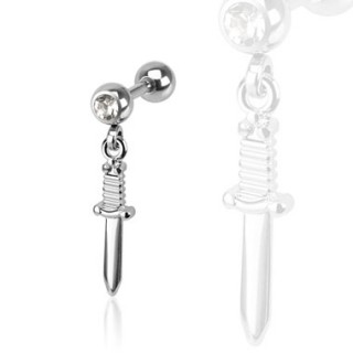 Piercing tragus � pendentif �p�e