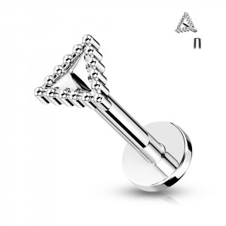 Piercing triangle perl� (l�vre, cartilage oreille...)