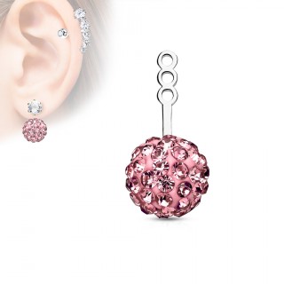 Rajout � boule shamballa - rose