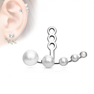 Rajout � courbe de perles asym�triques