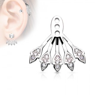 Rajout � feuilles serties en �ventail