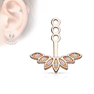 Rajout style queue de paon sertie - Cuivr�