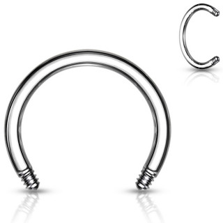 Tige de remplacement fer � cheval en acier pour piercing