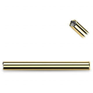 Tige de remplacement piercing barbell en acier Dor� � Filetage Interne