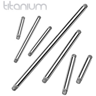 Tige piercing barbell droite de rechange en Titane grade 23 (langue, t�ton, oreille...)